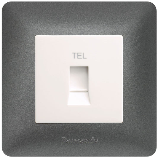 1G Telephone Socket Outlet RJ 11/12 - Ecolux - Tel Socket