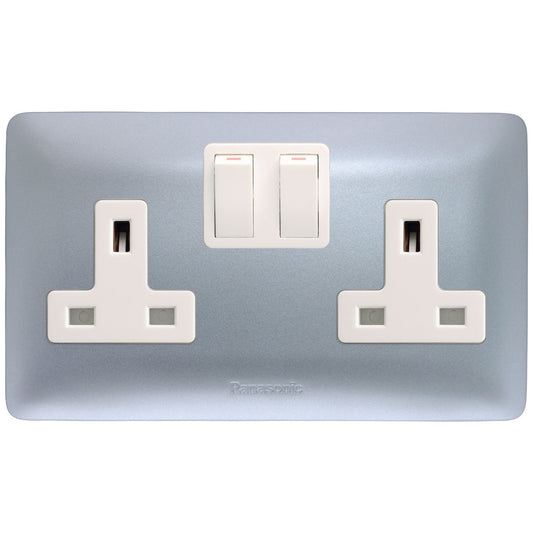 2G DP Switched 13A BS Socket - Ecolux - Sockets