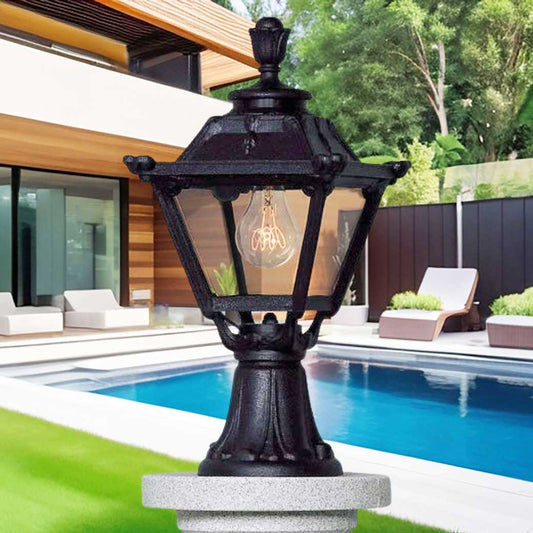 Minilot - Golia Square Standing Lantern in Classic Design - Ecolux - Gate Lights