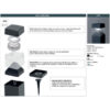 Ester 800 Modern Bollard Drawing