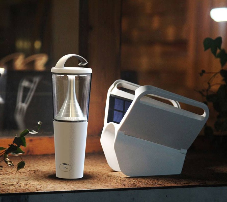 Solar Mini Butterfly Light White