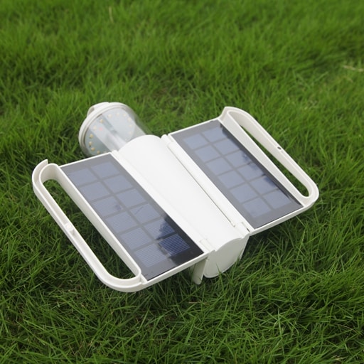 Solar Mini Butterfly Light White Charging in sunlight