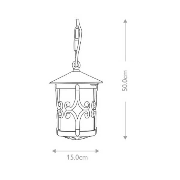 Hanging Lantern-1765 Bl Details