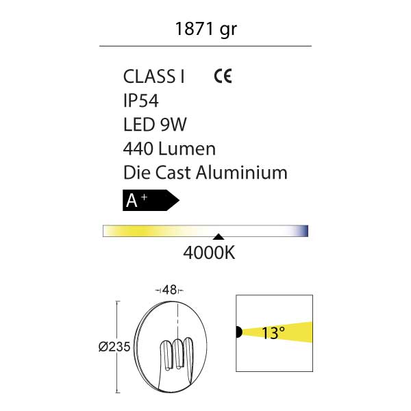 MASK Outdoor Wall Light-1871