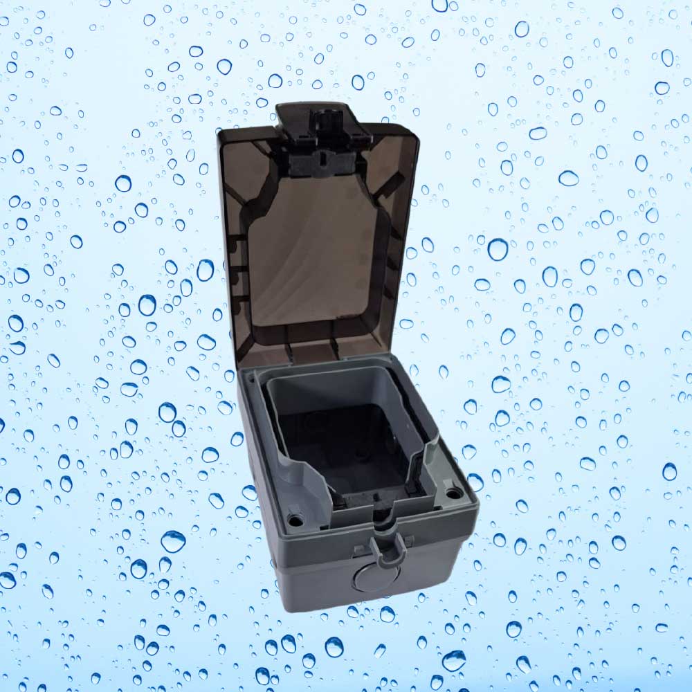 IP66 1G Weatherproof Cover open view