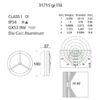 Mini TITAN Outdoor Light-3171S Gr ESL Details