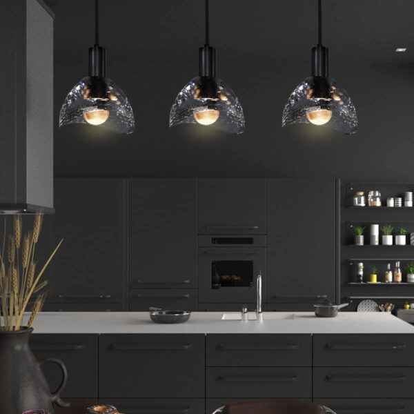 Nordic Style Mini Crystal Bowl Pendant Light