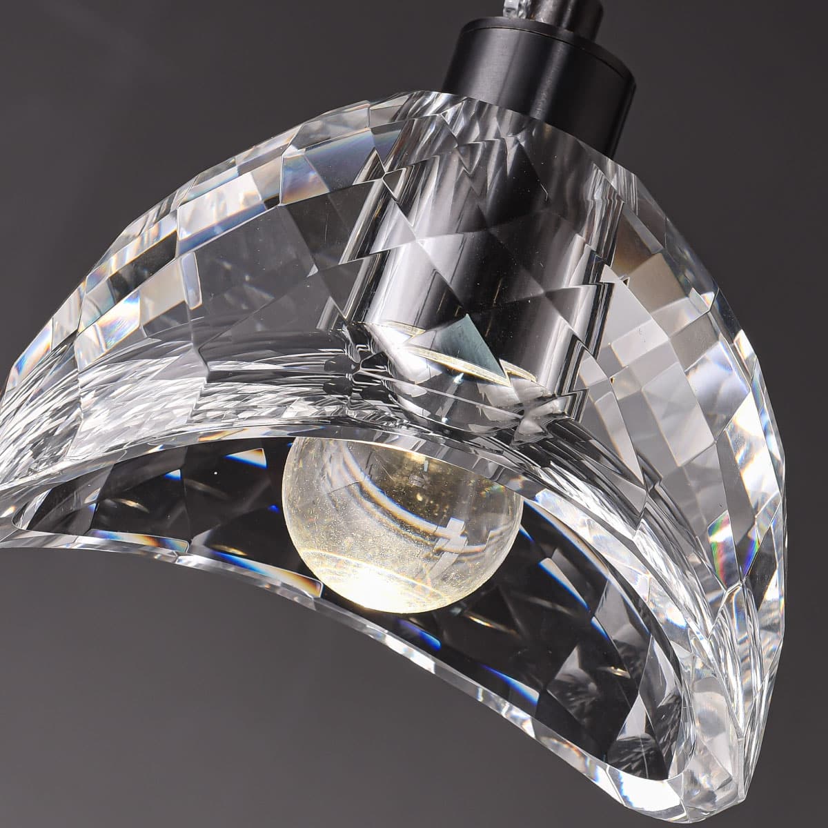 Nordic Style Mini Crystal Bowl Pendant Light