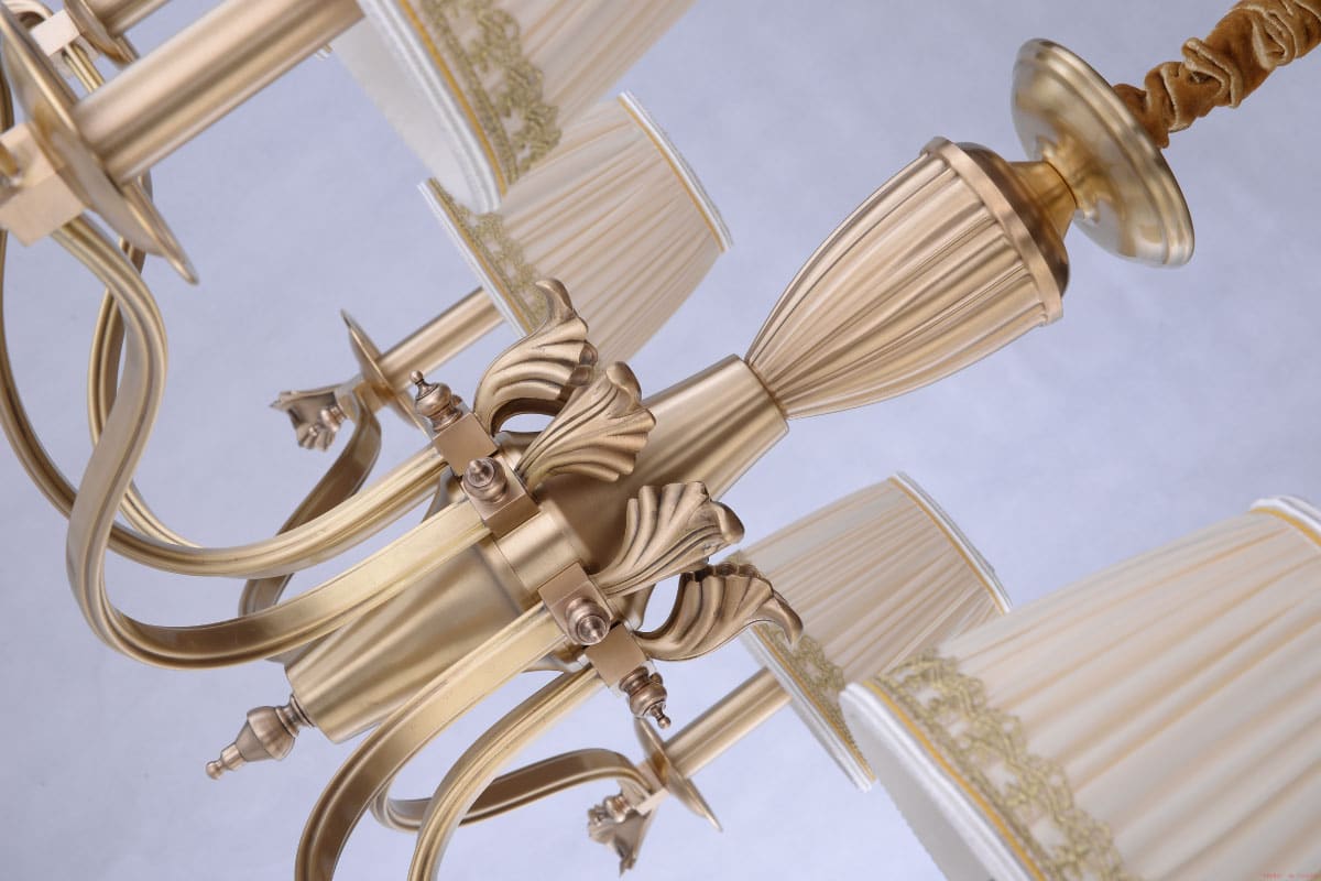 Traditional Vintage Lampshade Chandelier Structure