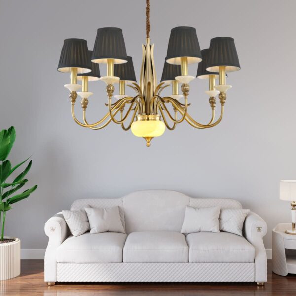 3945-8 Traditional Midnight Glow Chandelier
