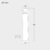 Ester 800 Modern Bollard Dimensions