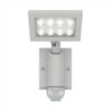 6101s-PIR NEVADA Outdoor Wall Light with sensor in silver color
