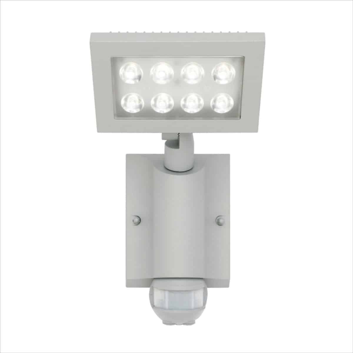 6101s-PIR NEVADA Outdoor Wall Light with sensor in silver color