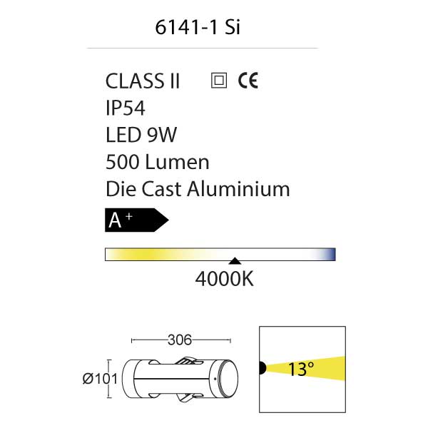 CYLIN Outdoor Wall Light-6141-1 Details