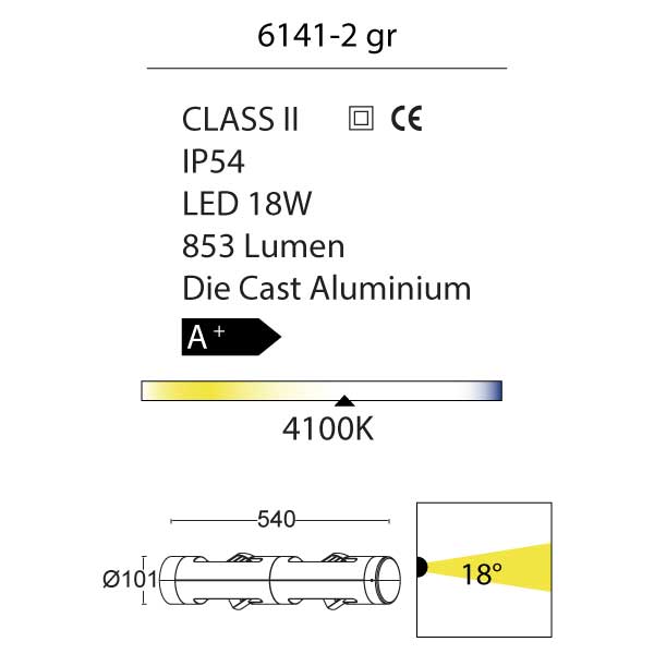 CYLIN Outdoor Wall Light-6141-2 Details