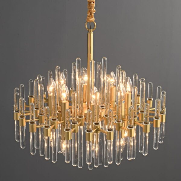 Modern Luxury Crystal Glass Rod Chandeliers-6307-6