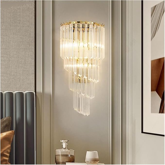 Modern_Luxury Spiral Crystal Wall_Light