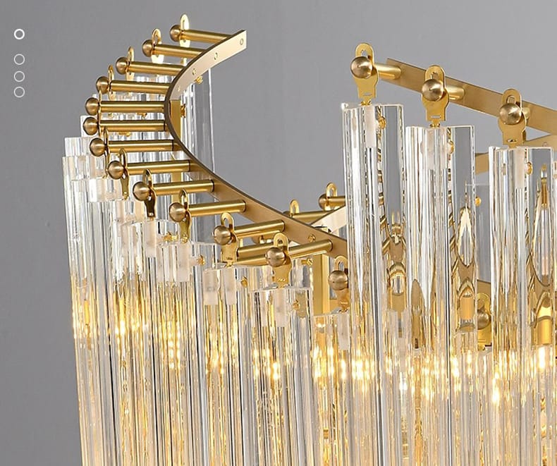 Modern_Luxury Spiral Crystal Chandelier_6311 Crystals