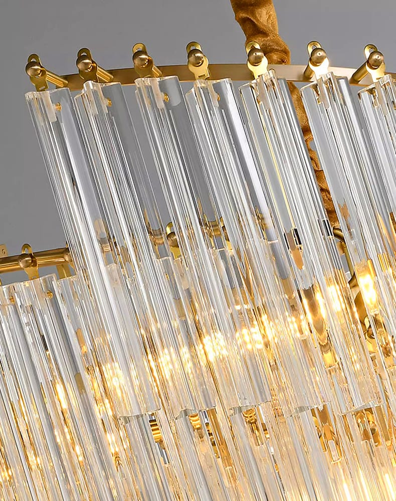 Modern_Luxury Spiral Crystal Chandelier_6311 Close up