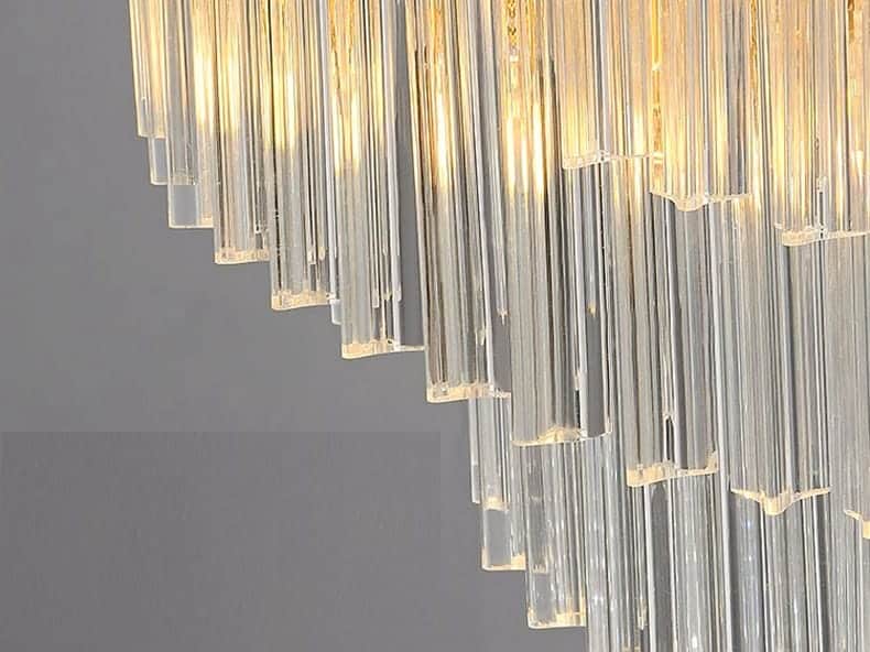 Modern_Luxury Spiral Crystal Chandelier_6311 Crystals close up