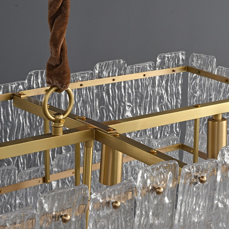 6315-12c-1-2 Modern Glass Chandelier Crystals