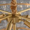 6315-6-2 Modern Glass Chandelier Structure view