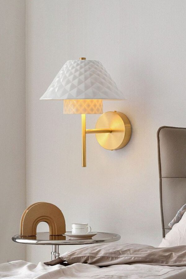Modern Luxury Ceramic Shade Wall Light