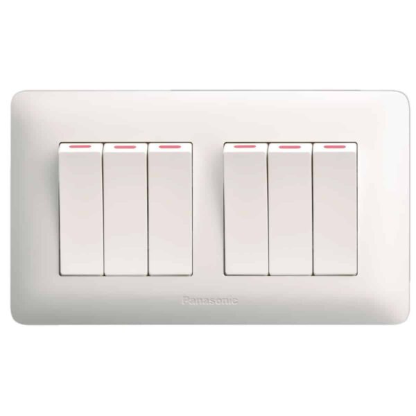 6G 1-Way Switch (3x6)-White