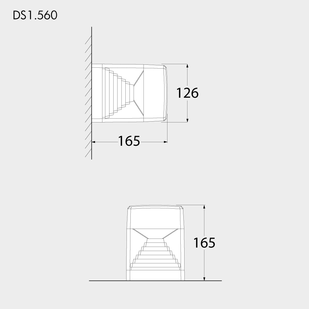 Fumagalli Ester Modern outdoor Wall Light Dimensions