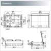 Panasonic 3-Compartment Floor outlet management Box Dimensions