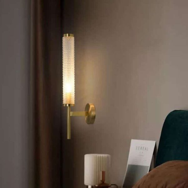 Nordic Glass Long Pole Luxury Wall Lamp Side view
