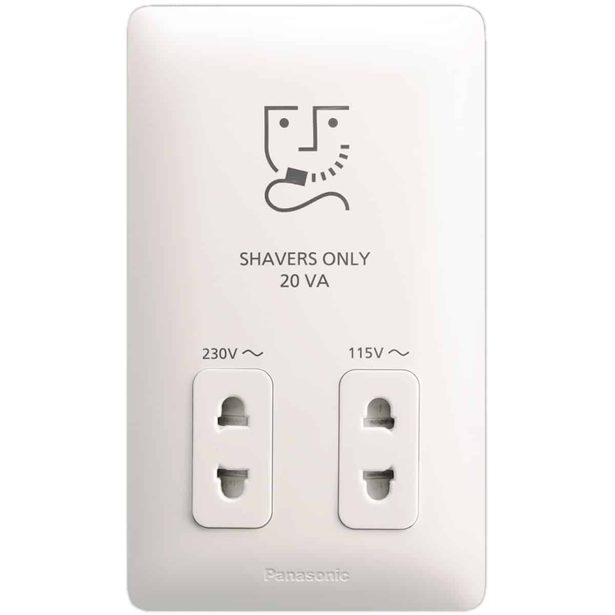 Shaver Socket Outlet-White