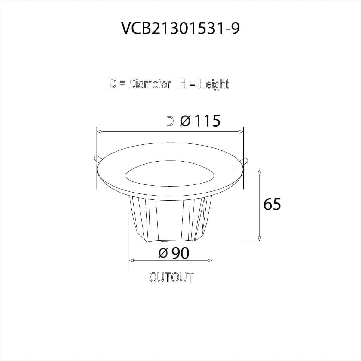 VCB21301531-9-SIZES Dimensions
