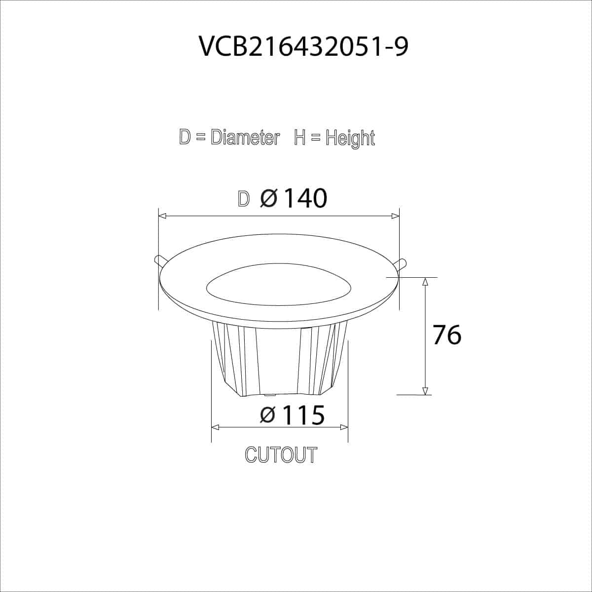 VCB216432051-9-SIZES Dimensions