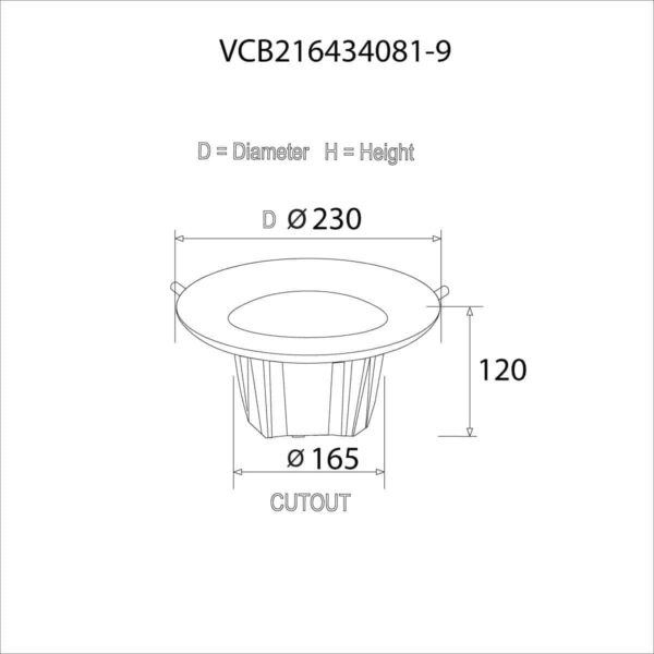 VCB216434081-9 Dimensions