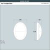 Danzi_VE Oval Bulkhead Lamp Dimensions