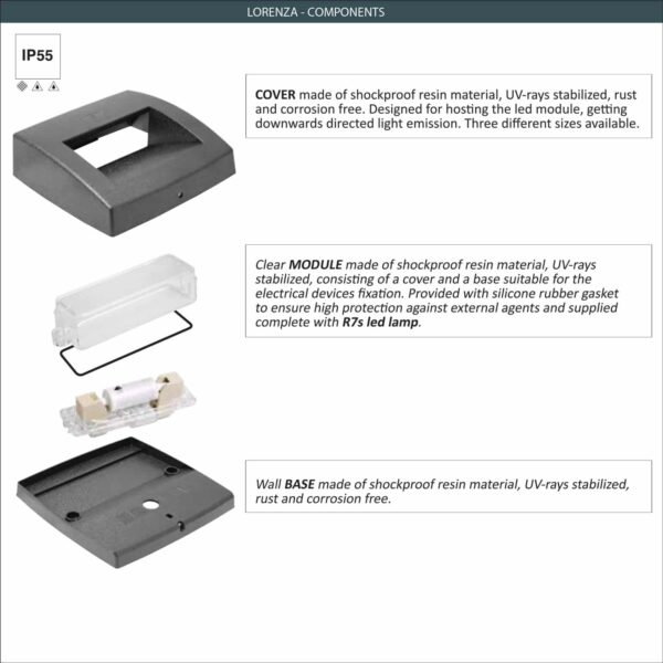 AS1-000-000-AXJ1k Lorenza-150 Wall Lamp details