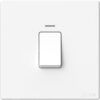 45A Double Pole Switch with LED M3-White