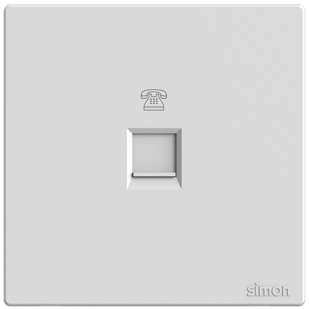 1G Telephone Outlet M3-White