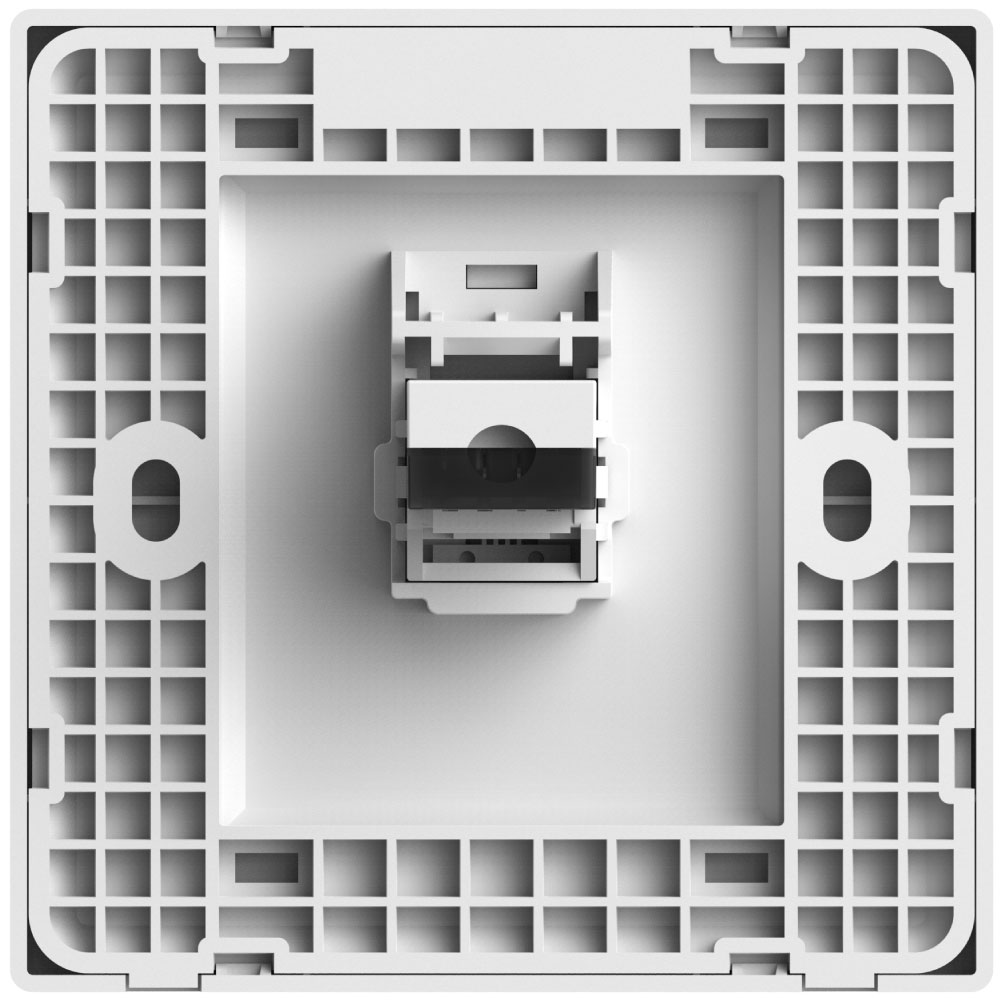 1G Telephone Outlet M3-White
