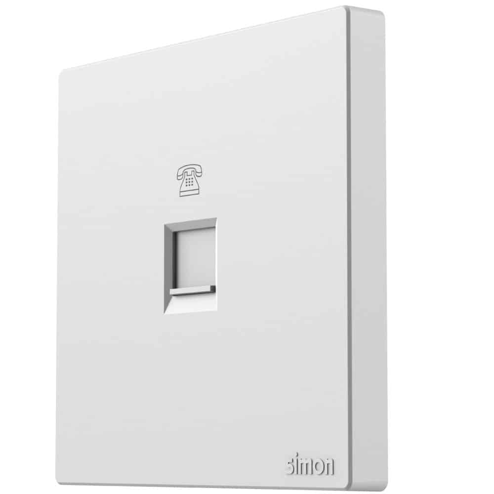 1G Telephone Outlet M3-White