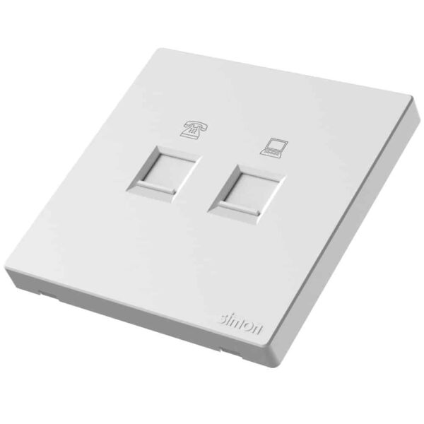 Telephone & Data Outlet Cat6 M3-White