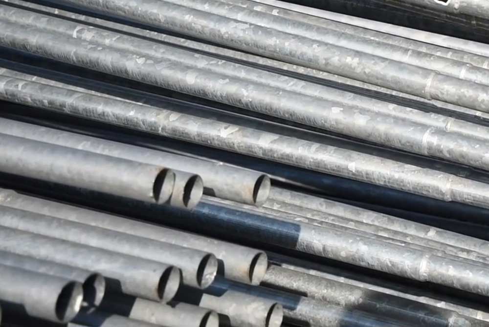 Gelvonized metal poles