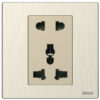 2Pin Univerl & Multi Standard Socket without Switch M7 Metal