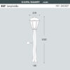 GIAFFA-GIAMPY Bollard Light Sizes