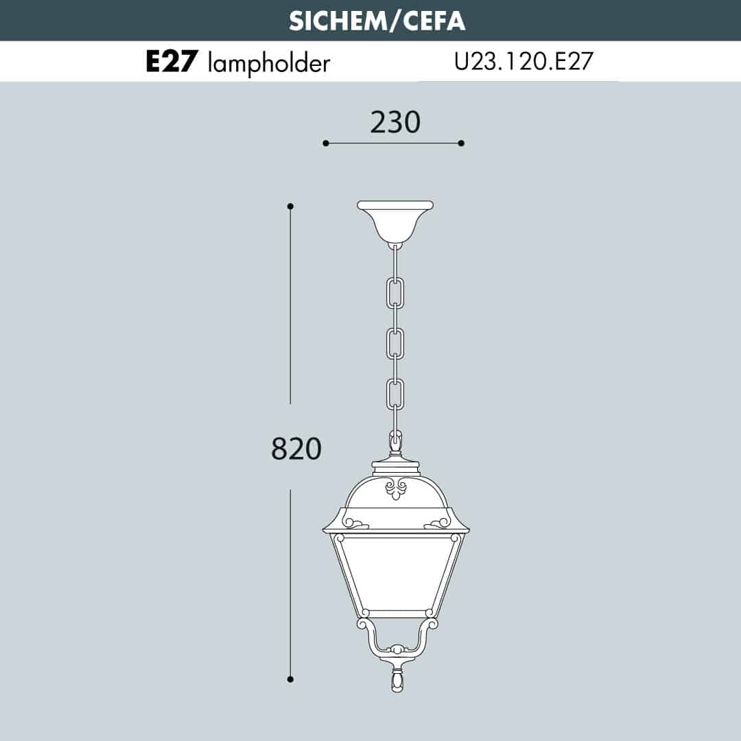 Sichem Cefa Hanging Light Sizes