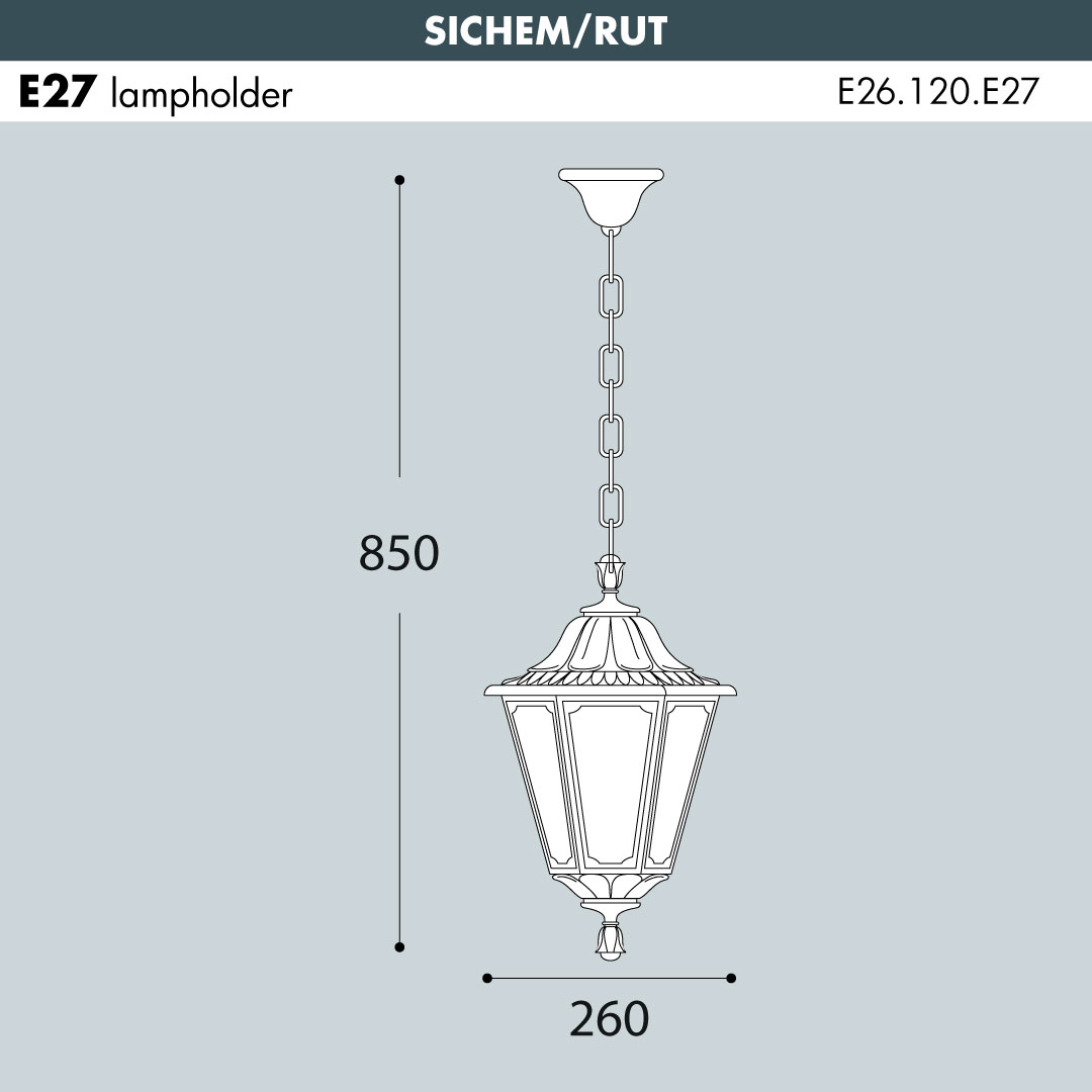 SICHEM-RUT Hanging Lantern Sizes