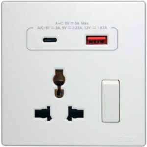 Simon Multi Socket with USB A & C