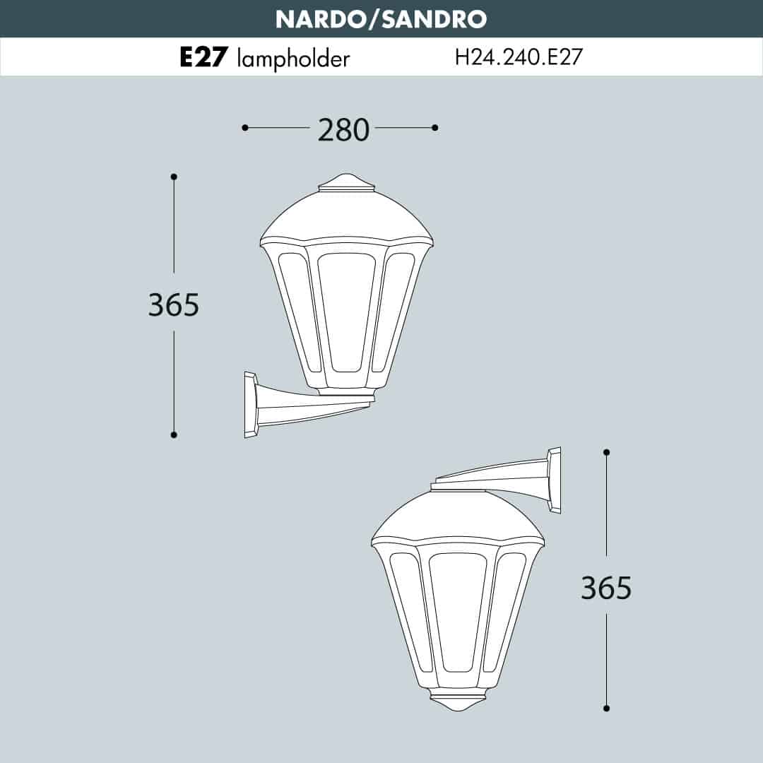 Nardo Sandro Wall Light Sizes