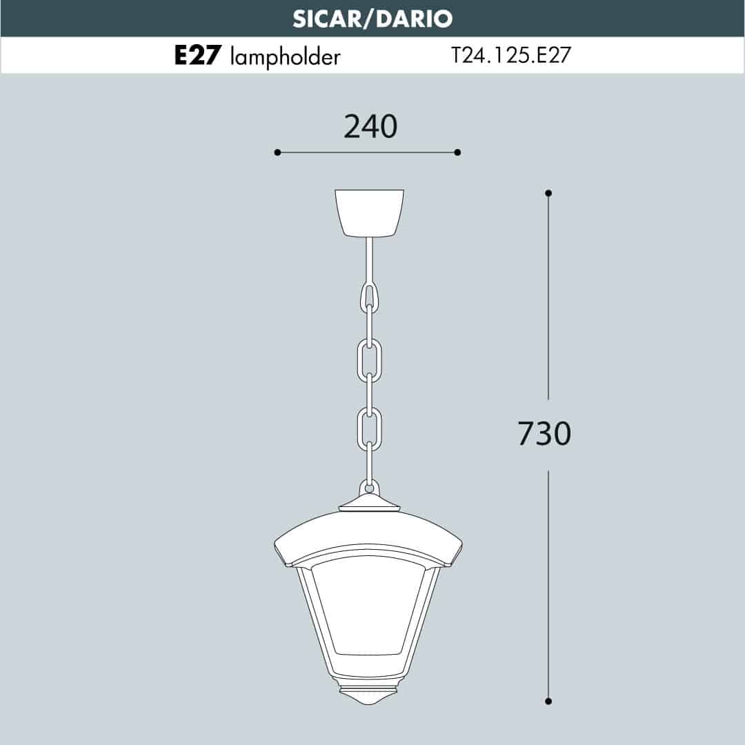 SICAR-DARIO Hanging Light Sizes